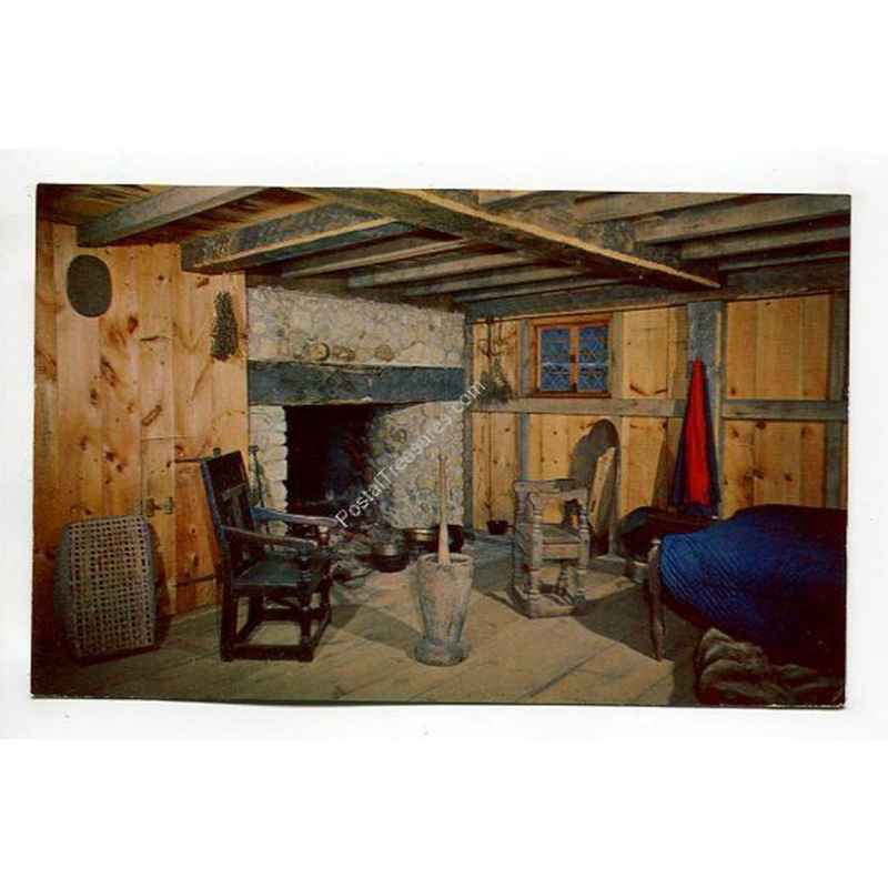 Interior of a Replica Pilgrim House at Plimoth Plantation