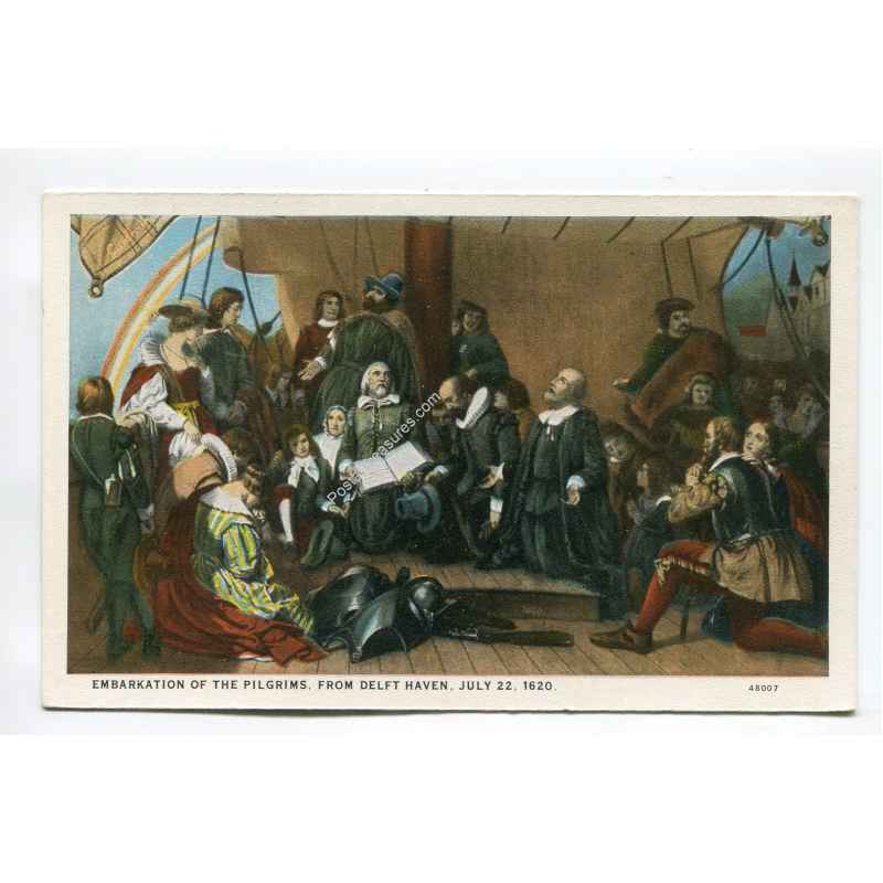 Art Embarkation of the Pilgrims from Delft Haven July 22