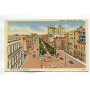 Marti or Prado Promenade Havana Cuba vintage postcard