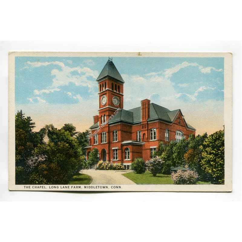 Chapel Long Lake Farm Middletown Connecticut postcard