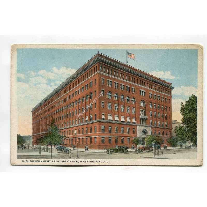 US Government Printing Office Washington DC vintage postcard