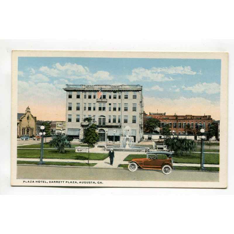 Plaza Hotel Barrett Plaza Augusta postcard