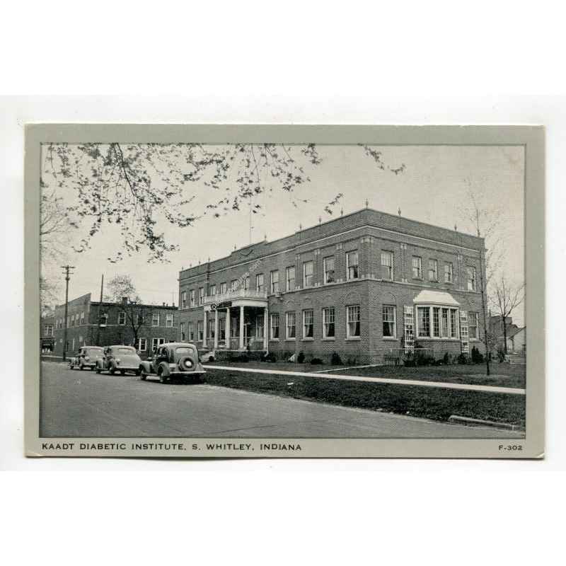 Kaadt Diabetic Institute South Whitley Indiana postcard
