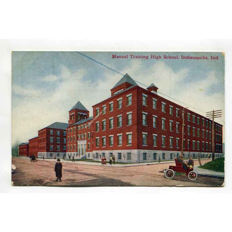 Manual Training High School Indianapolis Indiana postcard