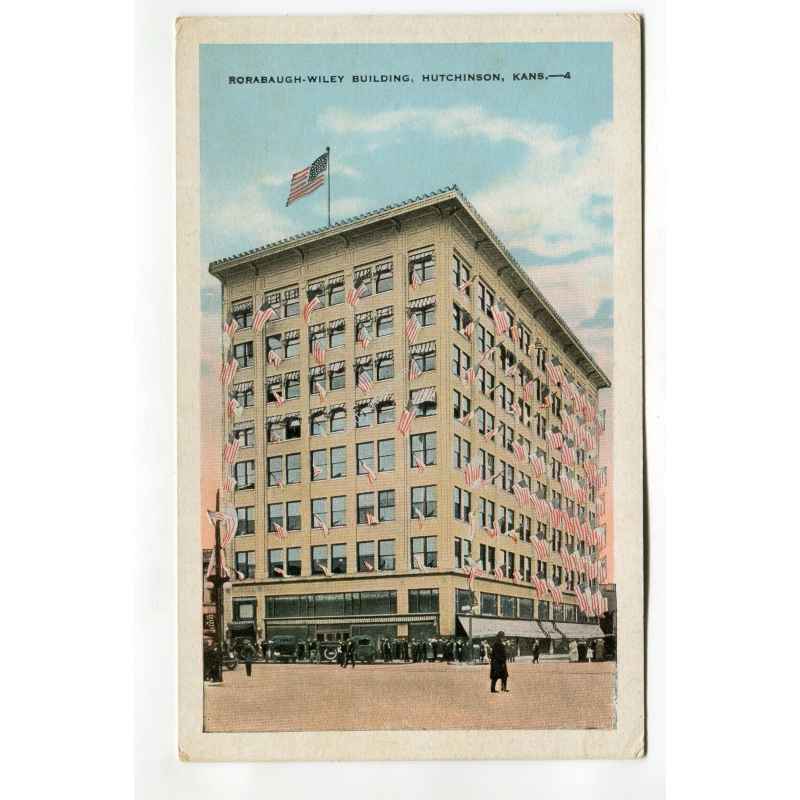 Rorabaugh Wiley Building Hutchinson Kansas postcard