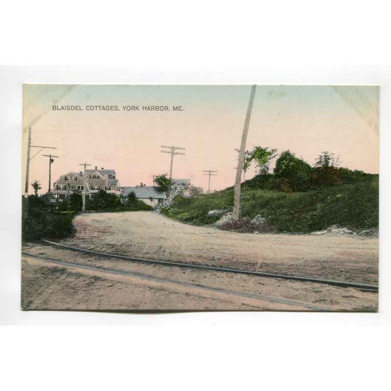 Blaisdel Cottages York Harbor Maine postcard