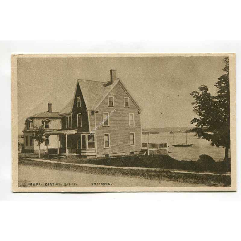 Castine Maine Cottages postcard