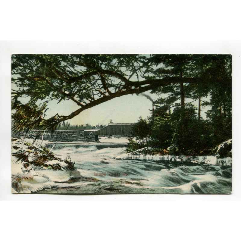 Island Falls Maine postcard
