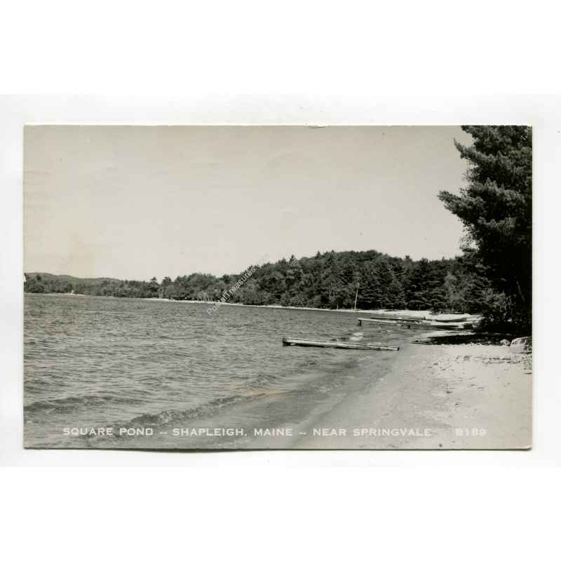 Square PondShapleigh Maine near Springvale postcard