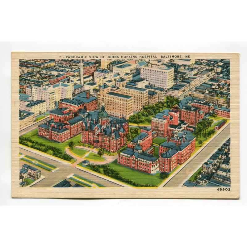 Panoramic view of john hopkins hospital baltimore maryland