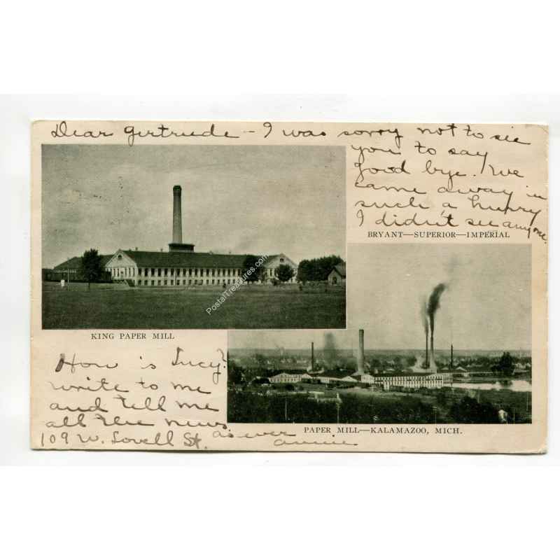 King Paper Mill Bryant Superior Imperial Paper Mill Kalamazoo