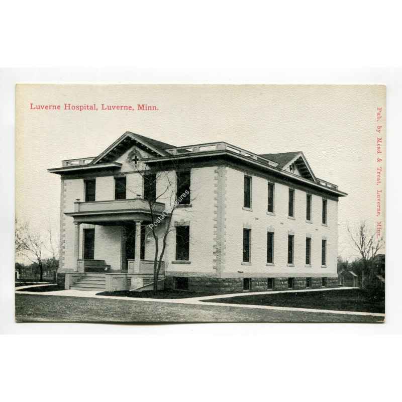 Luverne Hospital Luverne Minnesota vintage postcard