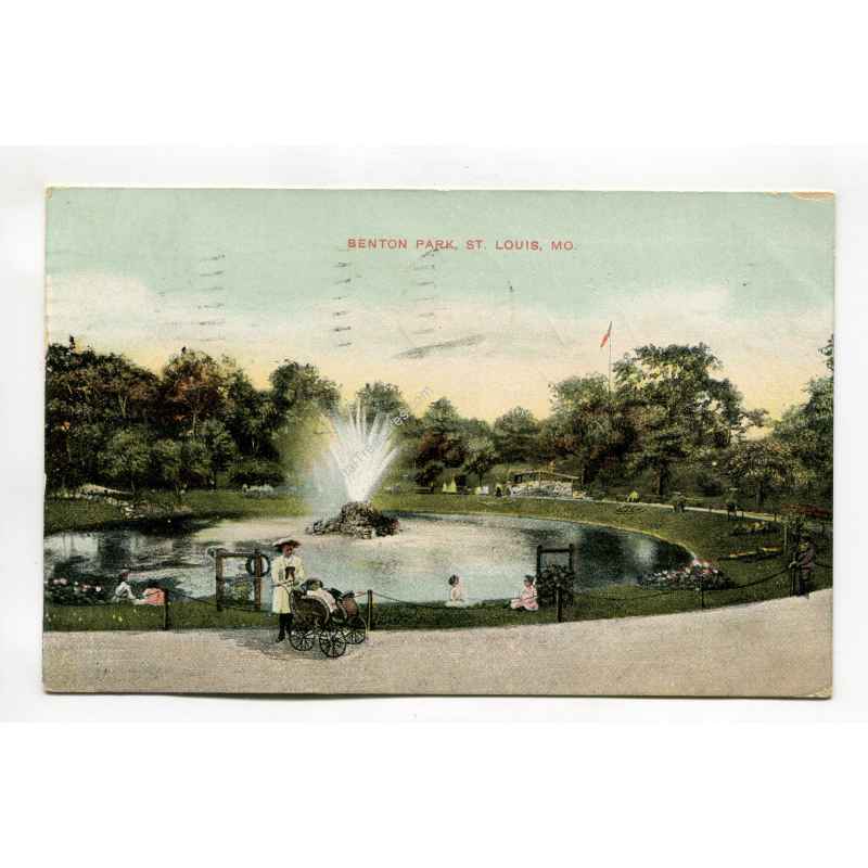 Benton Park St Louis Missouri postcard