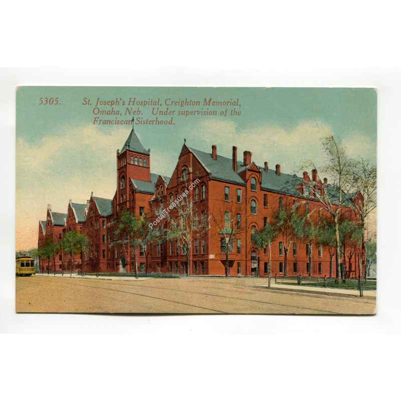 St Josephs Hospital Creighton Memorial Omaha Nebraska vintage
