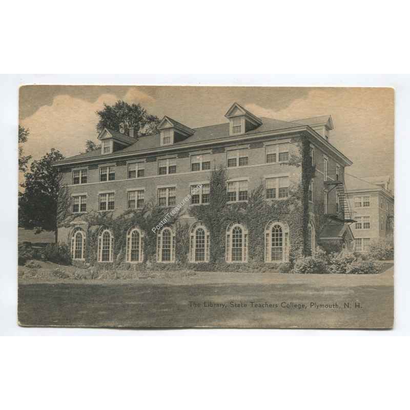 Library State Teachers College Plymouth New Hampshire vintage
