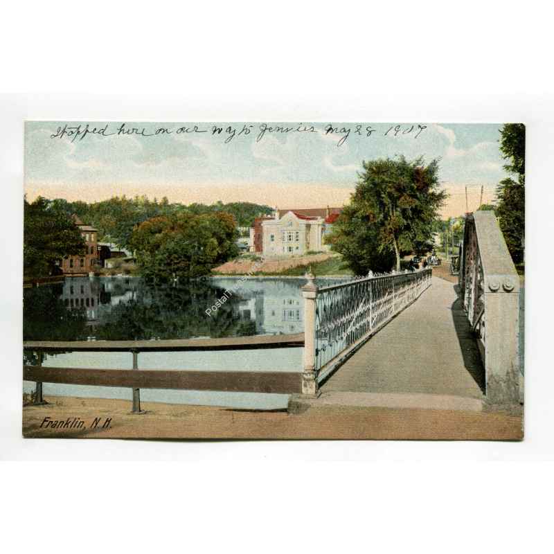 Franklin New Hampshire vintage postcard