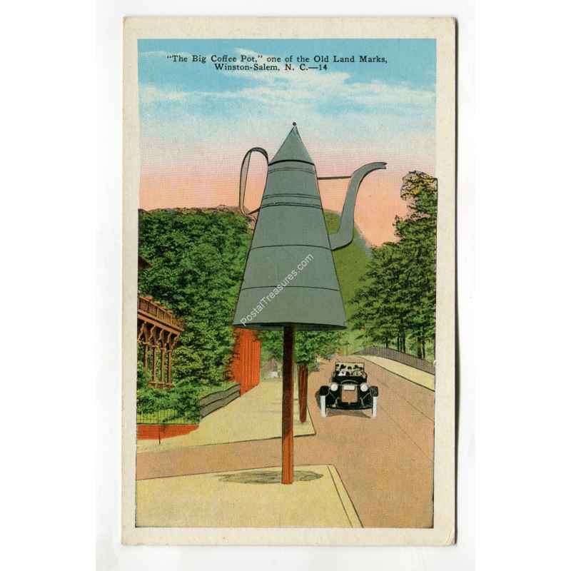 Big Coffee Pot one of the Old Land Marks WinstonSalem North