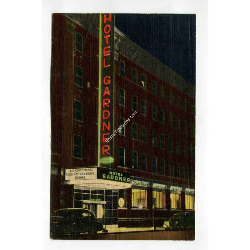 Hotel Gardner Fargo North Dakota vintage postcard