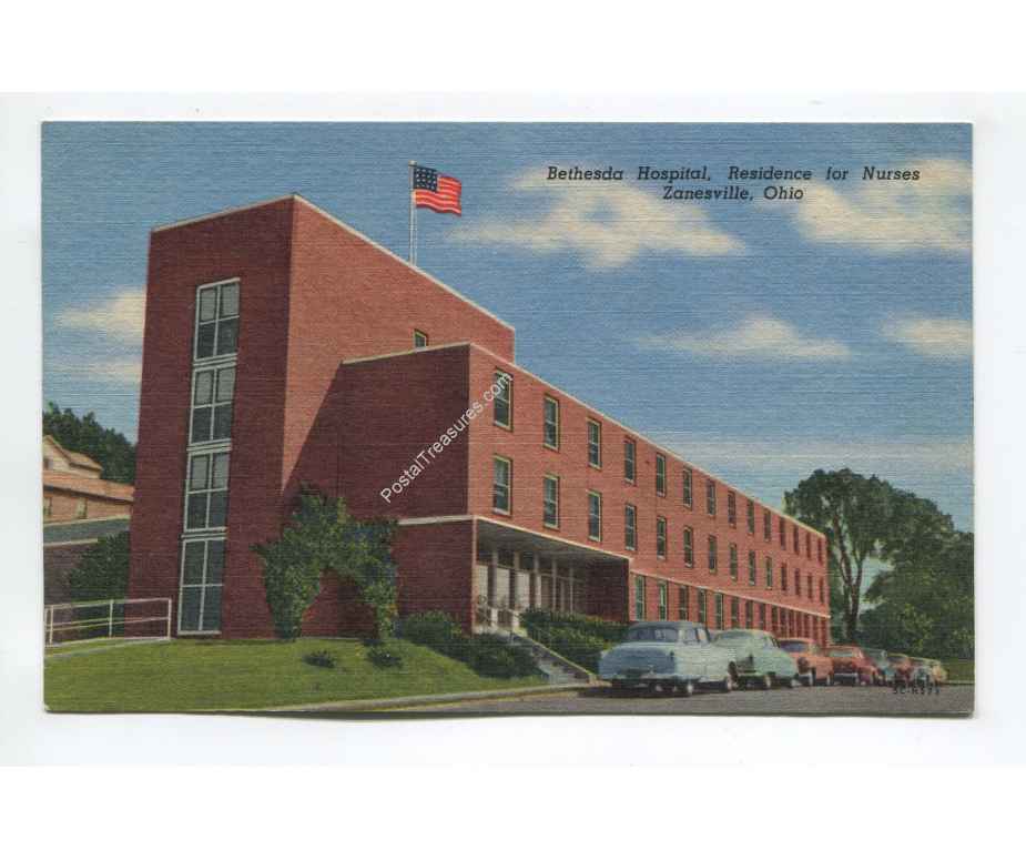 Bethesda Hospital Residence for Nurses Zanesville Ohio vintage