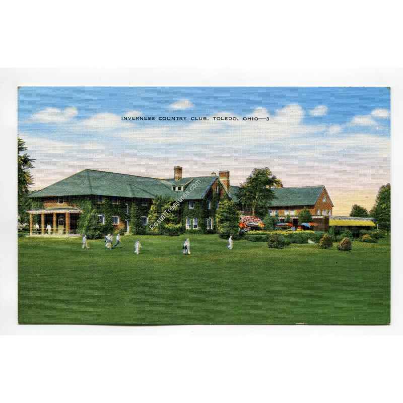 Inverness Country Club Toledo Ohio vintage postcard
