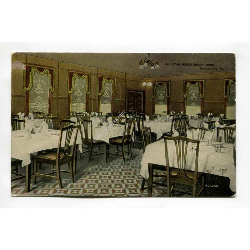 Hazelton House Dining Room Hazelton Pennsylvania vintage