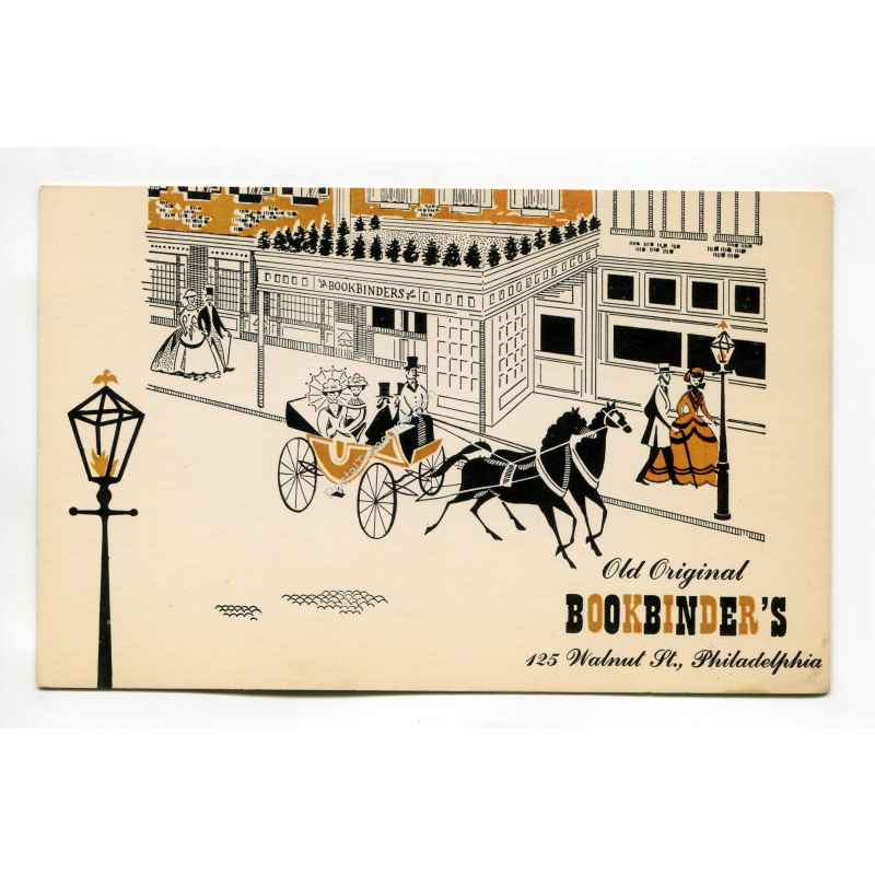 Old Original Bookbinders 125 Walnut St Philadelphia vintage