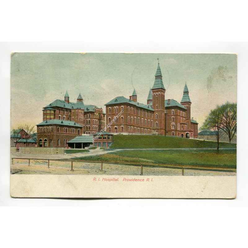 R I Hospital Providence Rhode Island vintage postcard