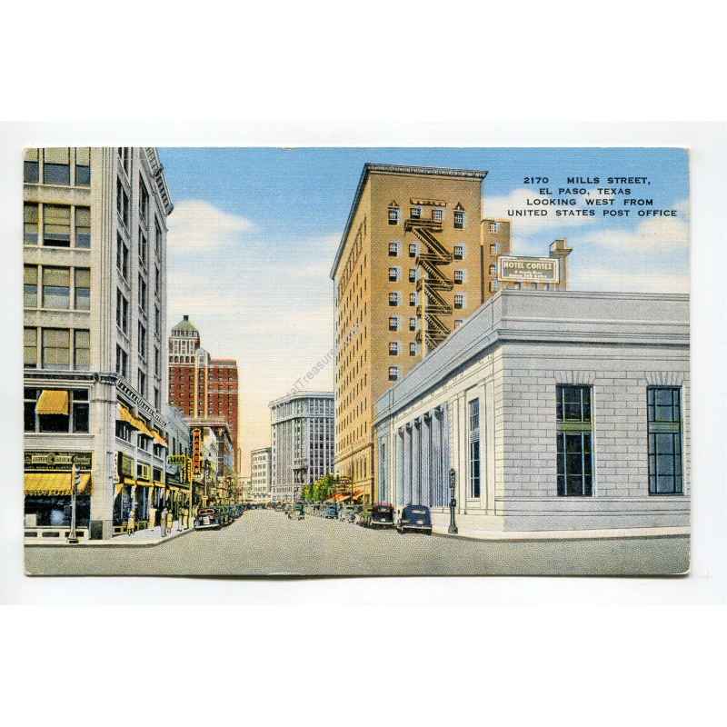 Mills Street looking west from United States Post Office