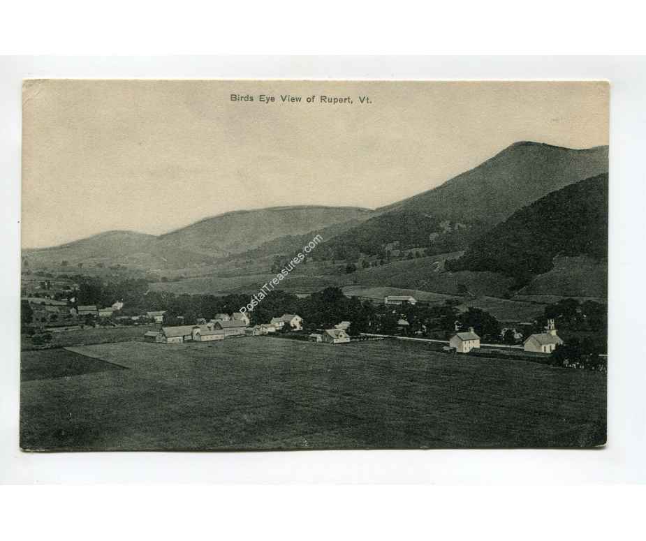 Birds Eye View of Rupert Vermont vintage postcard