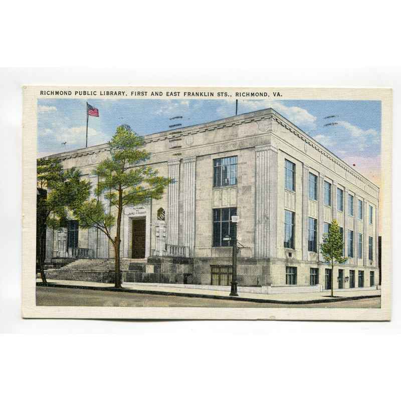 Richmond Public Library First and East Franklin Sreets Richmond
